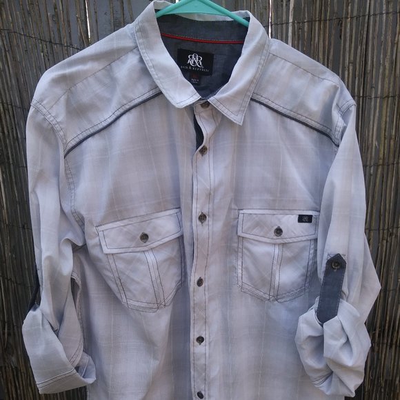 Rock & Republic Other - Rock & Republic Plaid Button Down Men - XL NWT